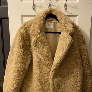 Aritzia TNA Long Teddy Coat